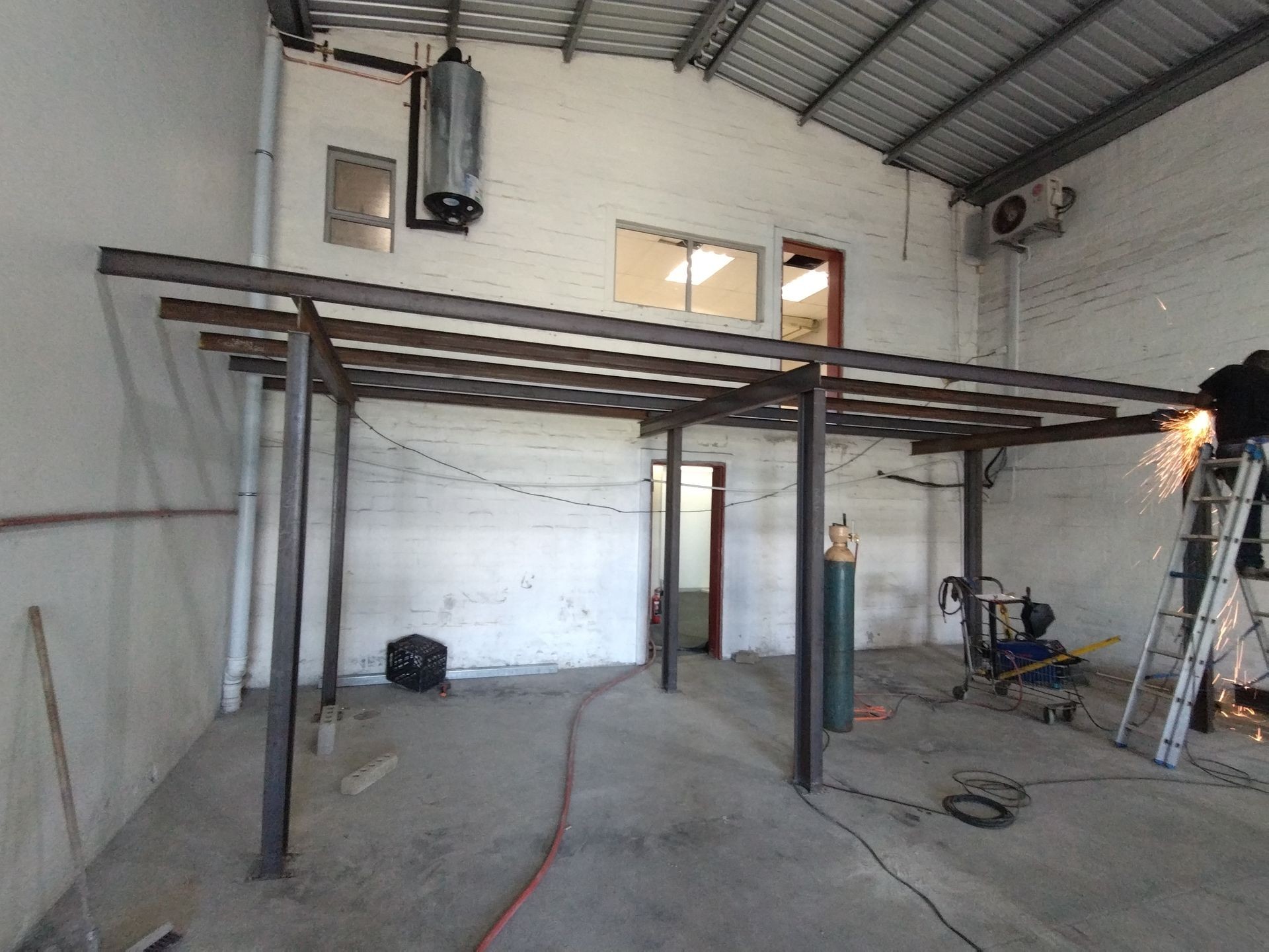 Steel mezzanine